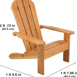 Outdoor Kids' Chairs^KidKraft Adirondack Chair - Honey