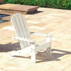 Outdoor Kids' Chairs^KidKraft Adirondack Chair - White
