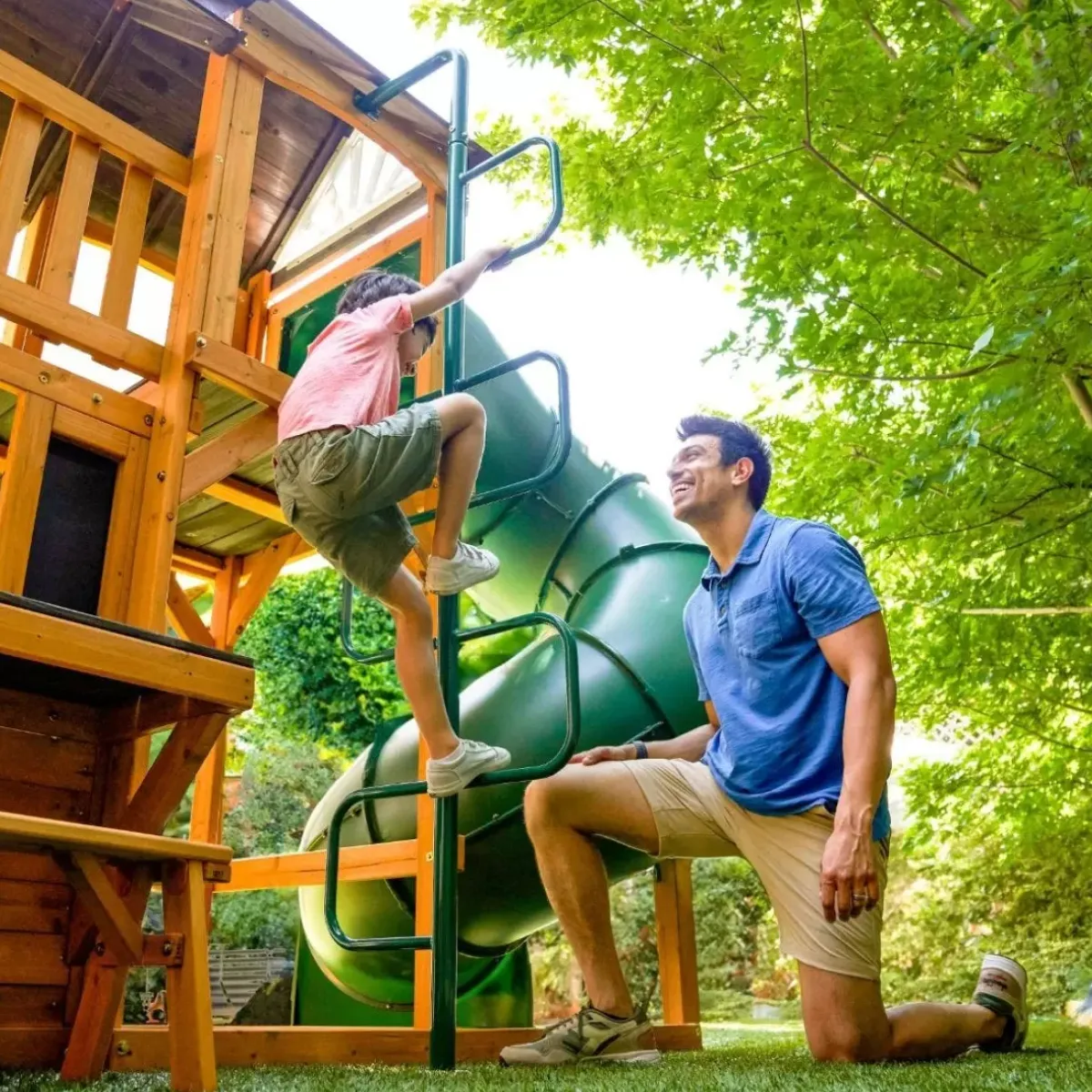 Swing Sets^KidKraft Adventure Bend Swing Set