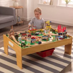 Train Sets & Tables^KidKraft Adventure Town Railway Train Set & Table With Ez Kraft Assembly™