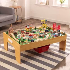 Train Sets & Tables^KidKraft Adventure Town Railway Train Set & Table With Ez Kraft Assembly™