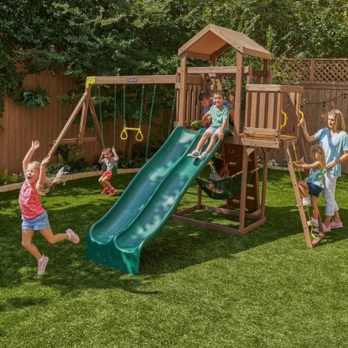 Swing Sets^KidKraft Adventure Vista Swing Set / Playset