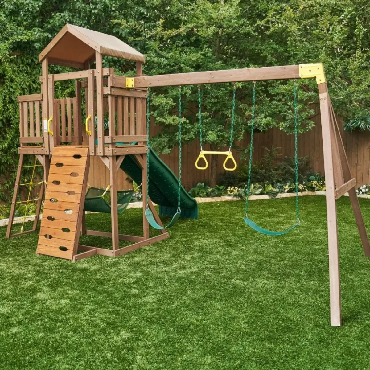 Swing Sets^KidKraft Adventure Vista Swing Set / Playset