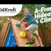 Toddler Climbers^KidKraft A-Frame Hideaway & Climber