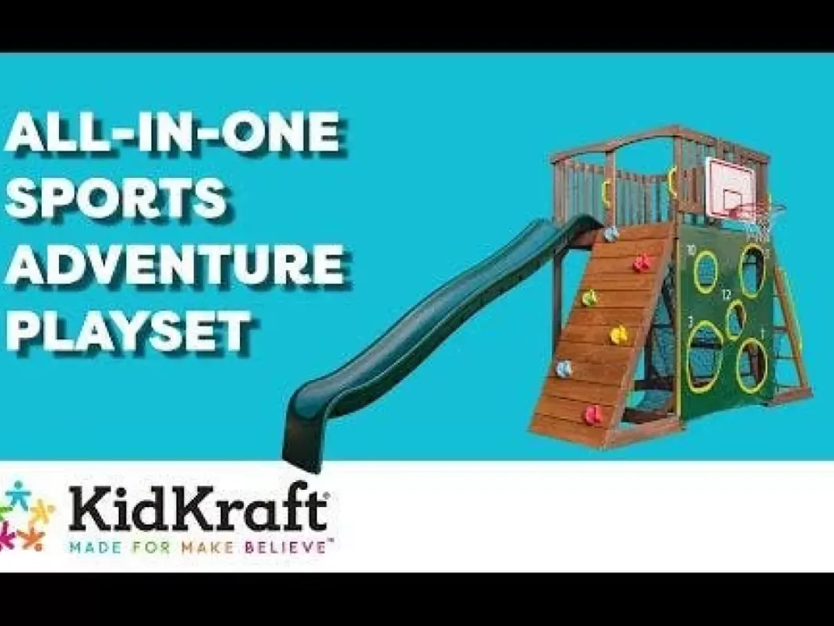Swing Sets^KidKraft All-In-One Sports Adventure Playset