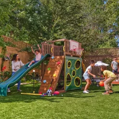 Swing Sets^KidKraft All-In-One Sports Adventure Playset