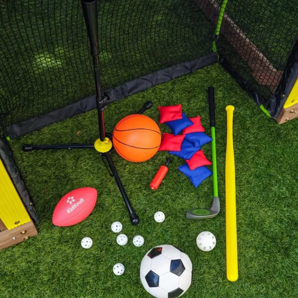 Swing Sets^KidKraft All-In-One Sports Adventure Playset