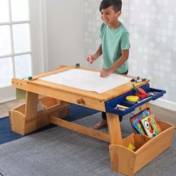 Activity Tables^KidKraft Art Table With Drying Rack & Storage