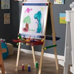 Playroom^KidKraft Artist Easel With Paper Roll- Primary