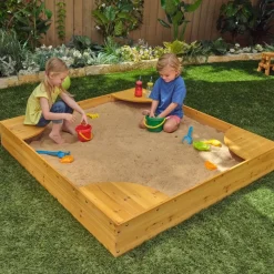 Sandboxes^KidKraft Backyard Sandbox - Honey