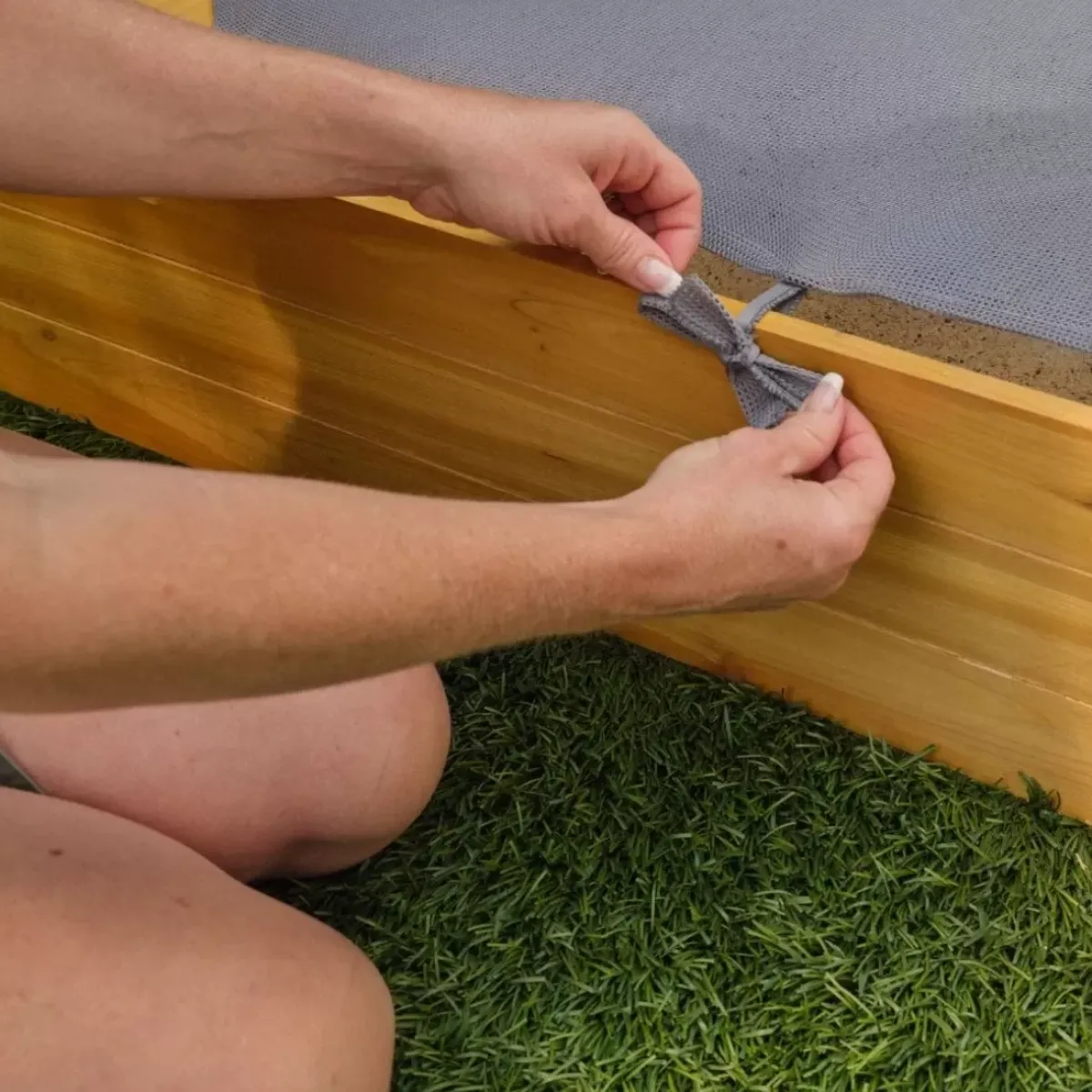 Sandboxes^KidKraft Backyard Sandbox - Honey