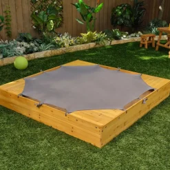 Sandboxes^KidKraft Backyard Sandbox - Honey