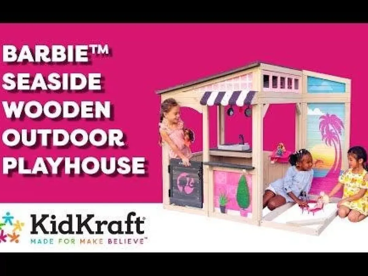 Outdoor Playhouses^KidKraft Barbie Seaside Playhouse