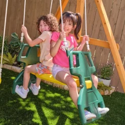 Swing Sets^KidKraft Bear Cave Lodge Swing Set / Playset