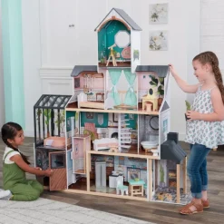 Dollhouses^KidKraft Celeste Mansion Dollhouse With Ez Kraft Assembly™