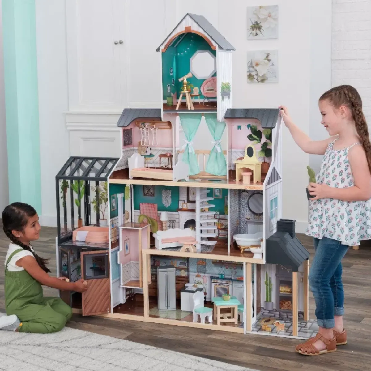 Dollhouses^KidKraft Celeste Mansion Dollhouse With Ez Kraft Assembly™