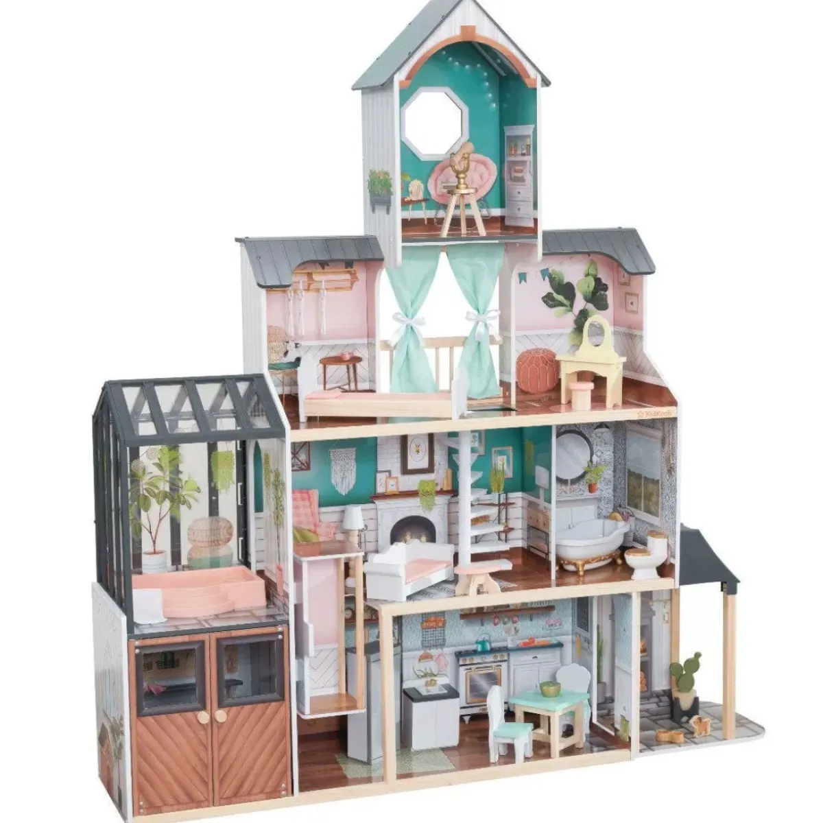 Dollhouses^KidKraft Celeste Mansion Dollhouse With Ez Kraft Assembly™