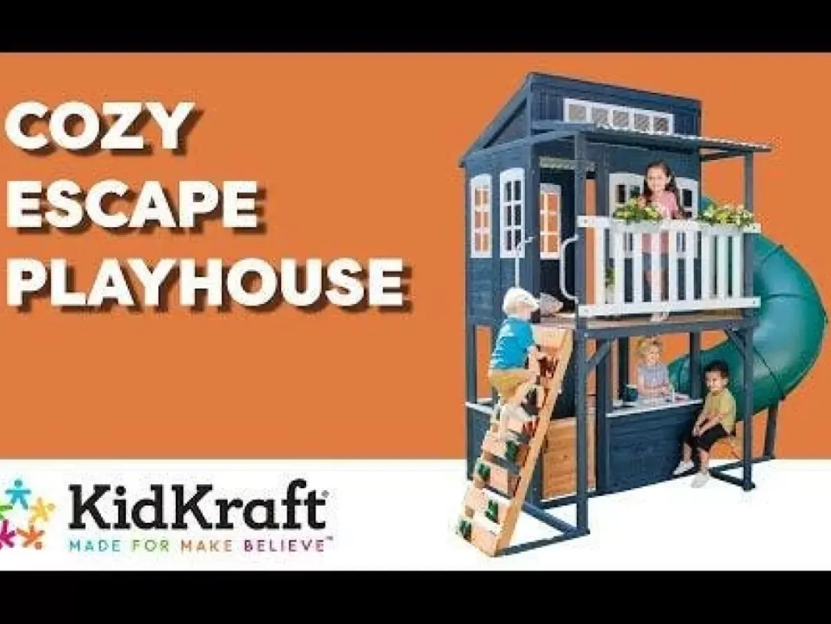Swing Sets^KidKraft Cozy Escape Playhouse - Navy