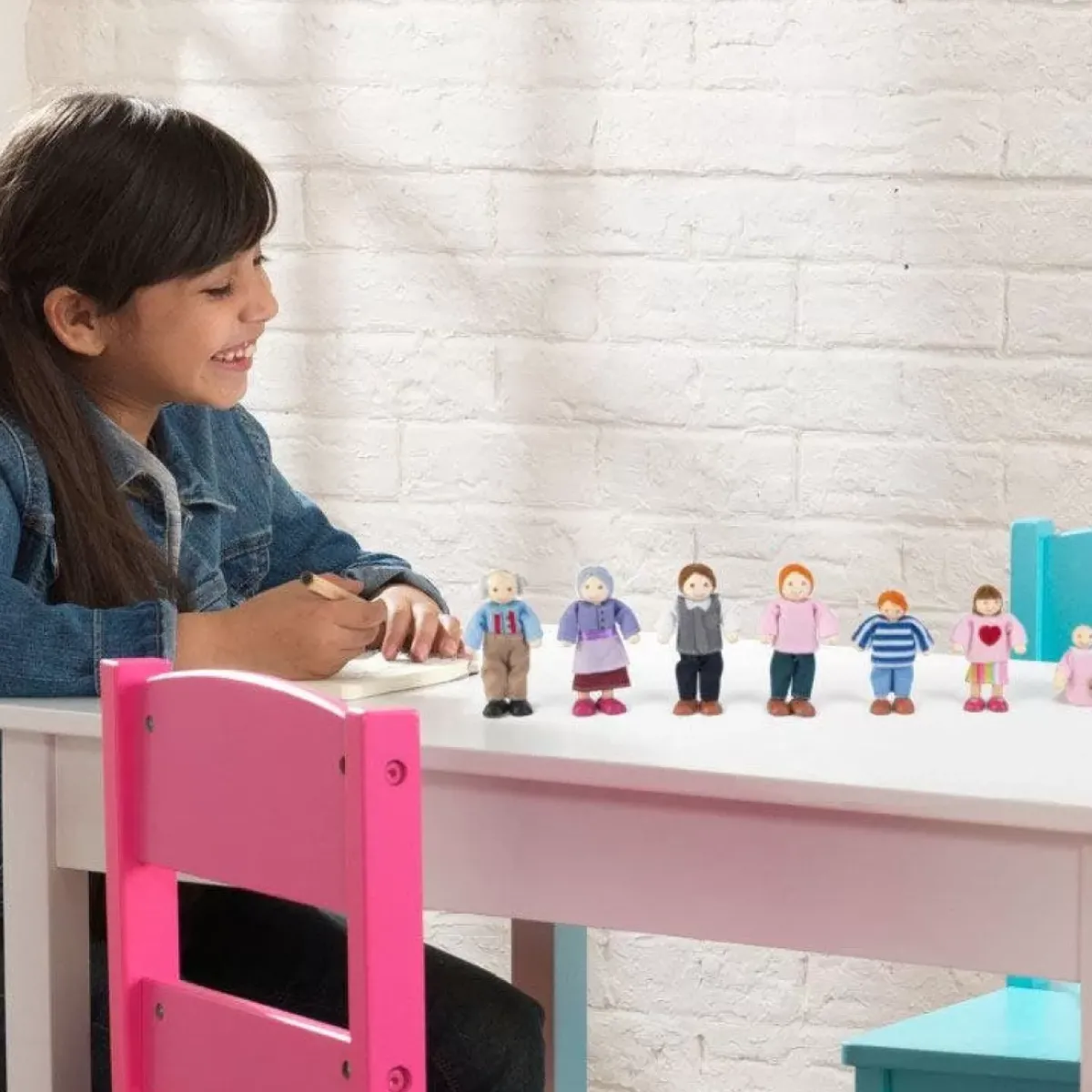 Dolls^KidKraft Doll Family Of 7 - Caucasian