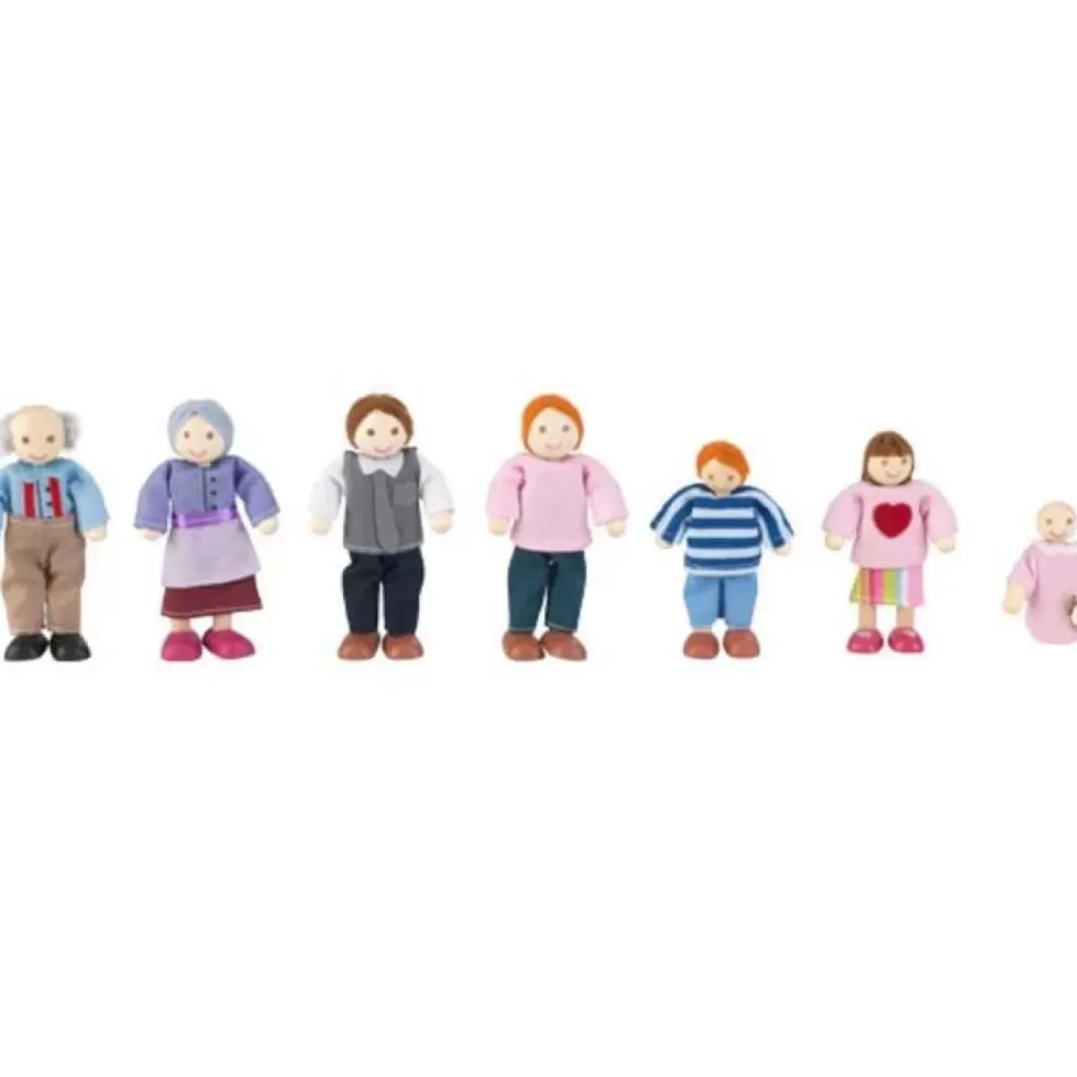 Dolls^KidKraft Doll Family Of 7 - Caucasian