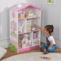 Bedroom^KidKraft Dollhouse Cottage Bookcase