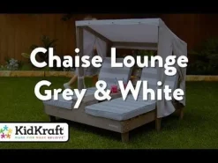 Outdoor Kids' Chairs^KidKraft Double Chaise Lounge With Cup Holders - Gray