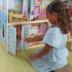 Dollhouses^KidKraft Grand View Mansion Dollhouse With Ez Kraft Assembly™