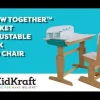 Bedroom^KidKraft Grow Together™ Pocket Adjustable Desk With Hutch And Chair - Natural