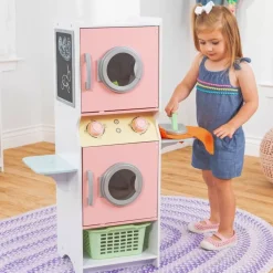 Play Kitchens^KidKraft Laundry Play Set - Pastel