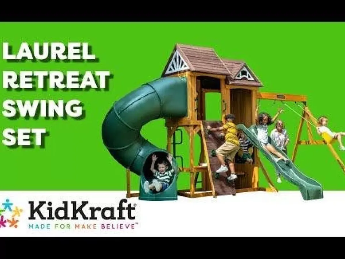 Swing Sets^KidKraft Laurel Retreat Swing Set