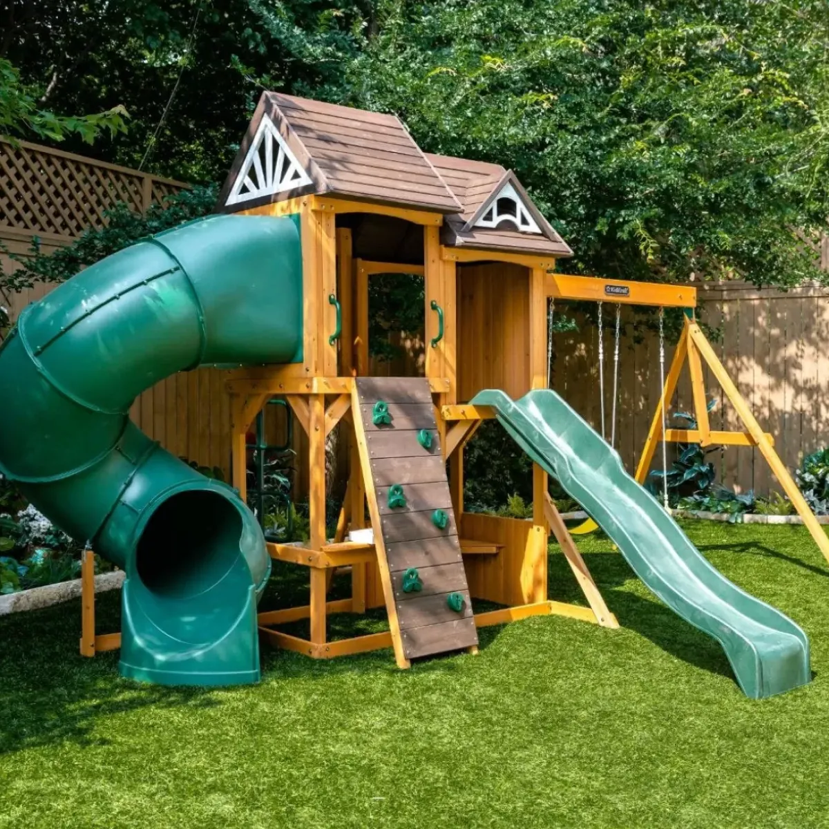 Swing Sets^KidKraft Laurel Retreat Swing Set