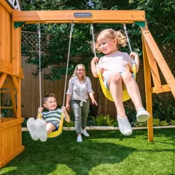 Swing Sets^KidKraft Laurel Retreat Swing Set