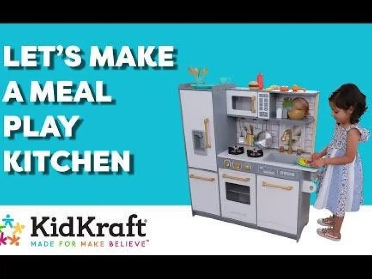 Play Kitchens^KidKraft Let's Make A Meal Play Kitchen With 36 Accessories