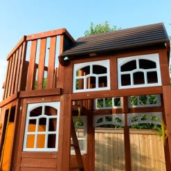 Swing Sets^KidKraft Lookout Extreme Wooden Swing Set / Playset