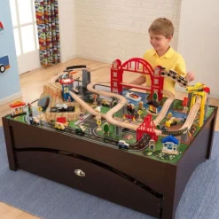 Train Sets & Tables^KidKraft Metropolis Train Table Set