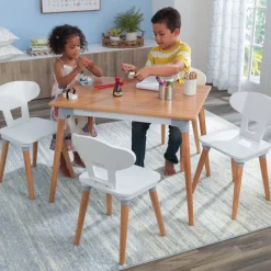 Bedroom^KidKraft Mid-Century Kid™ Toddler Table & 4 Chair Set