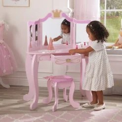 Bedroom^KidKraft Princess Vanity & Stool