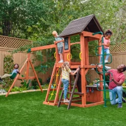 Swing Sets^KidKraft Raptor Trail Swing Set