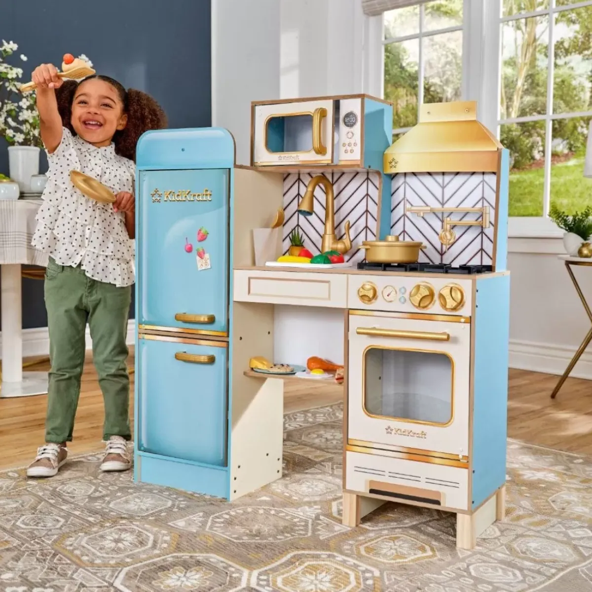 Play Kitchens^KidKraft Retro Cool Play Kitchen