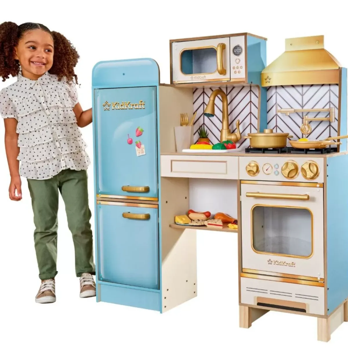 Play Kitchens^KidKraft Retro Cool Play Kitchen