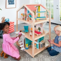 Dollhouses^KidKraft So Stylish Mansion Dollhouse With Ez Kraft Assembly™