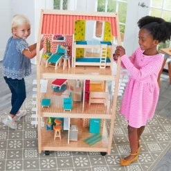 Dollhouses^KidKraft So Stylish Mansion Dollhouse With Ez Kraft Assembly™