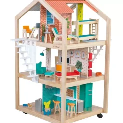 Dollhouses^KidKraft So Stylish Mansion Dollhouse With Ez Kraft Assembly™