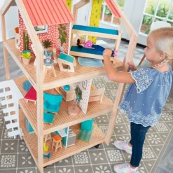 Dollhouses^KidKraft So Stylish Mansion Dollhouse With Ez Kraft Assembly™
