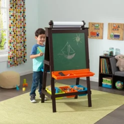 Playroom^KidKraft Storage Easel - Espresso
