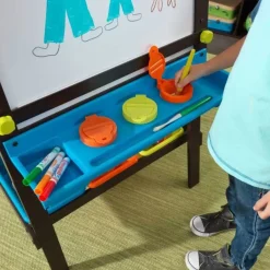 Playroom^KidKraft Storage Easel - Espresso