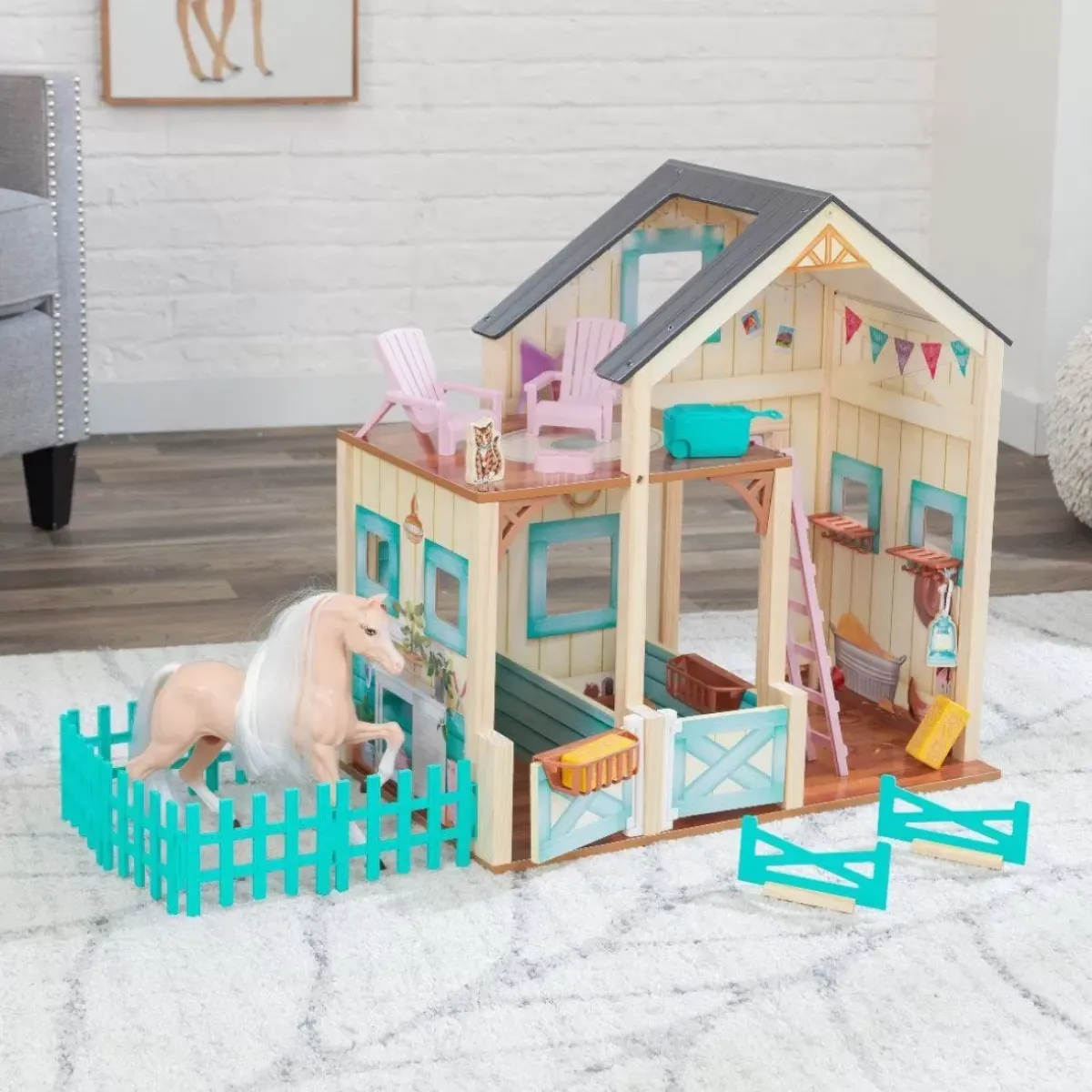 Play Sets^KidKraft Sweet Meadow Horse Stable