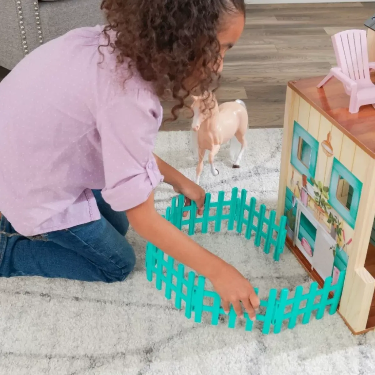 Play Sets^KidKraft Sweet Meadow Horse Stable