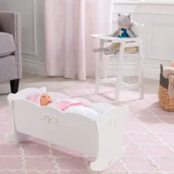Doll Furniture^KidKraft Tiffany Bow Doll Cradle