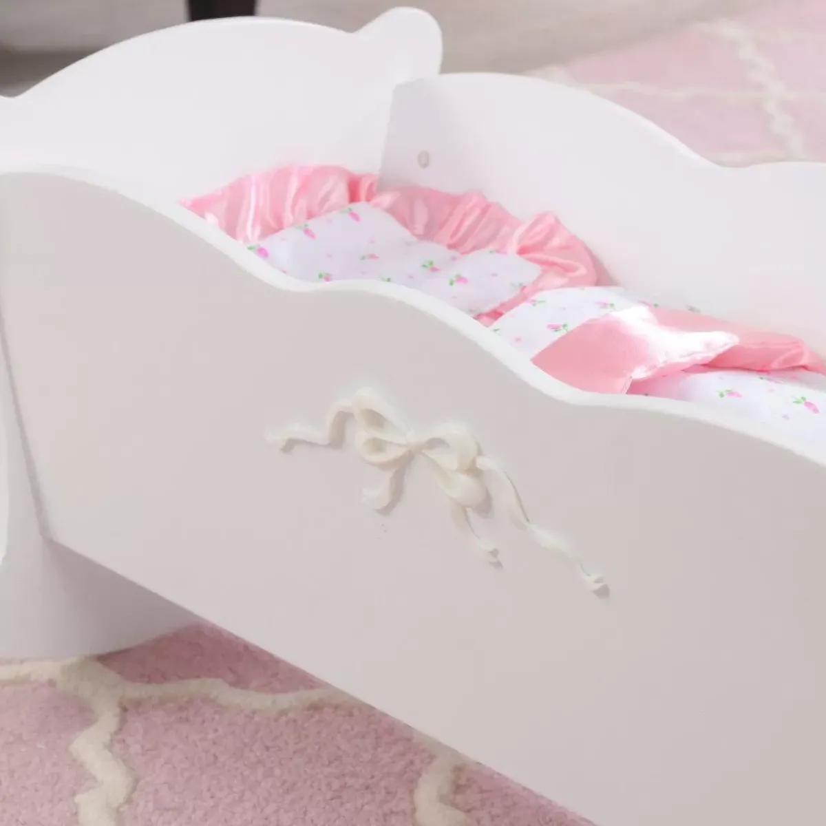 Doll Furniture^KidKraft Tiffany Bow Doll Cradle